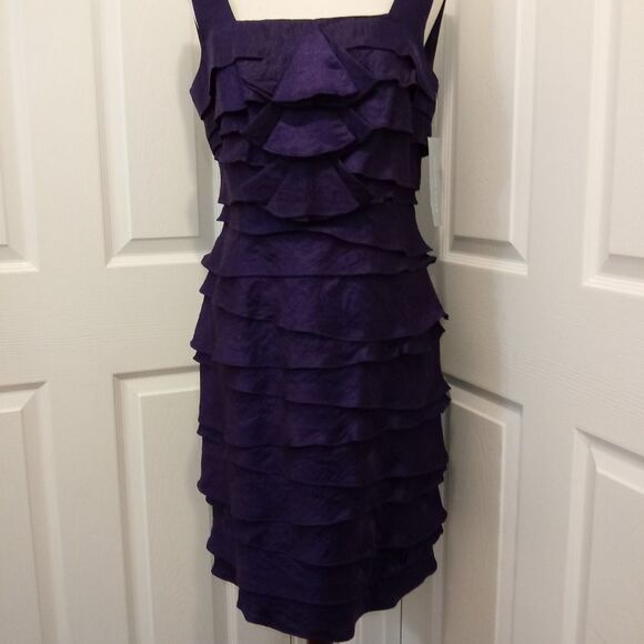 NEW Tiered Shimmery Purple Cocktail Party … - Picture 4 of 8